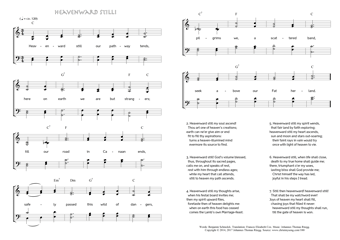 Hymn score of: Heavenward still our pathway tends - Heavenward still! (Benjamin Schmolck/Frances Elizabeth Cox/Johannes Thomas Rüegg)