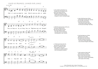 Hymn score of: Child of promise, looked for long! (Thomas Kelly/Johannes Thomas Rüegg)