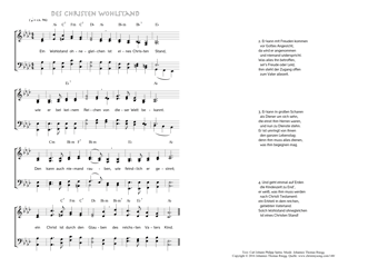 Hymn score of: Ein Wohlstand ohnegleichen - Des Christen Wohlstand (Carl Johann Philipp Spitta/Johannes Thomas Rüegg)