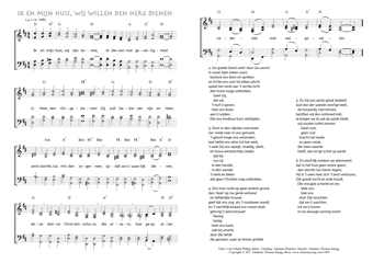 Hymn score of: Ik en mijn huis, wij zijn bereid - Ik en mijn huis, wij willen den Here dienen (Carl Johann Philipp Spitta/Johannes Riemens/Johannes Thomas Rüegg)