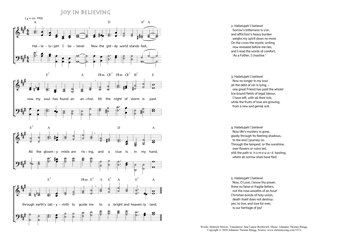 Hymn score of: Hallelujah! I believe! - Joy in Believing (Heinrich Möwes/Jane Laurie Borthwick/Johannes Thomas Rüegg)