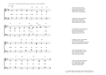 Hymn score of: Nicht um Reichtum, nicht um Ehre (Johann Caspar Lavater/Johannes Thomas Rüegg)