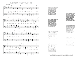 Hymn score of: Er Gud for mig, så træde (Paul Gerhardt/Hans Adolph Brorson/Johannes Thomas Rüegg) - page 2