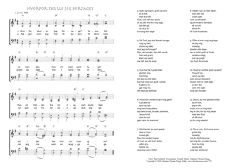 Hymn score of: Hvorfor skulle jeg forsage? (Paul Gerhardt/Ukendt/Johannes Thomas Rüegg)
