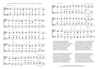 Hymn score of: So führst du doch recht selig, Herr! die Deinen (Gottfried Arnold/Johannes Thomas Rüegg)