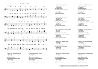 Hymn score of: Meine Seele, sei zufrieden! - Trostlied (Ludämilia Elisabeth von Schwarzburg-Rudolstadt/Johannes Thomas Rüegg)
