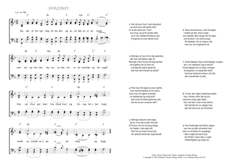 Hymn score of: Du, der et forsyn dog tilbeder - Forsynet (Jakob Johan Lund/Johannes Thomas Rüegg)