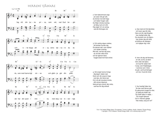 Hymn score of: Jag vill din lycka prisa - Herrens tjänare (Carl Johann Philipp Spitta/Torsten Lundberg/Johannes Thomas Rüegg)