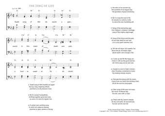 Hymn score of: Sweet song of life! oh, sound again - The song of life (Horatius Bonar/Johannes Thomas Rüegg)