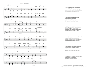 Hymn score of: It is not with uncertain step - The road (John Nelson Darby/Johannes Thomas Rüegg)