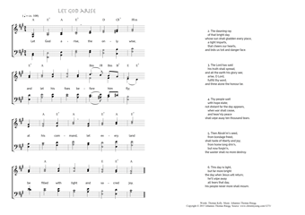 Hymn score of: Let God arise (Thomas Kelly/Johannes Thomas Rüegg)