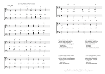 Hymn score of: Allen ist Ein Heil beschieden - Einigkeit im Geist (Carl Johann Philipp Spitta/Johannes Thomas Rüegg)