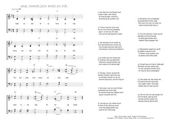 Hymn score of: Gak, under Jesu kors at stå (Thomas Kingo/Johannes Thomas Rüegg)