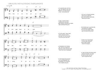 Hymn score of: Himmel, er du her på jorden! - Følelser ved alterens sakramente (Jakob Johan Lund/Johannes Thomas Rüegg)